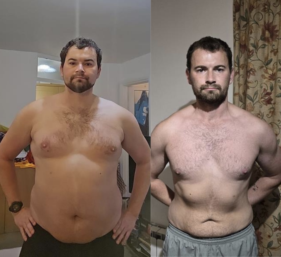 Before and after transformation – Seb