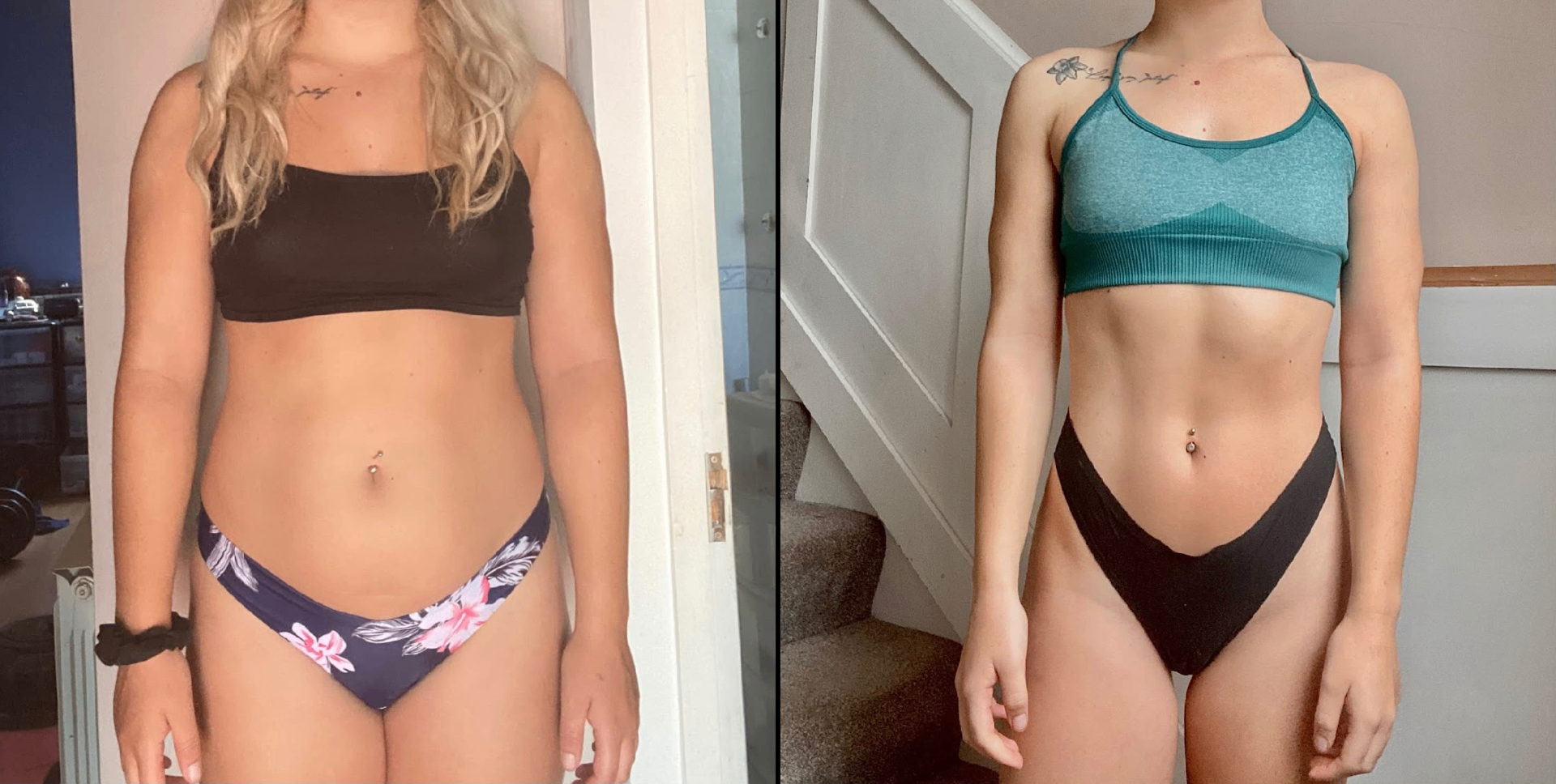 Before and after transformation – Jessie