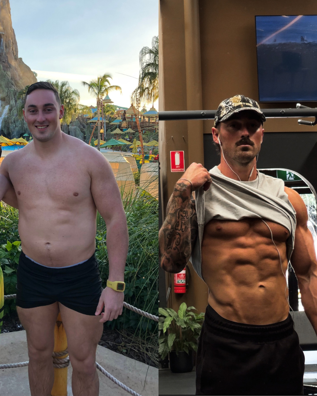 Before and after transformation – Danny